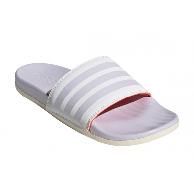 adidas Adilette Comfort (Textile Lining, Cloudfoam Footbed) Purple Women's Slides